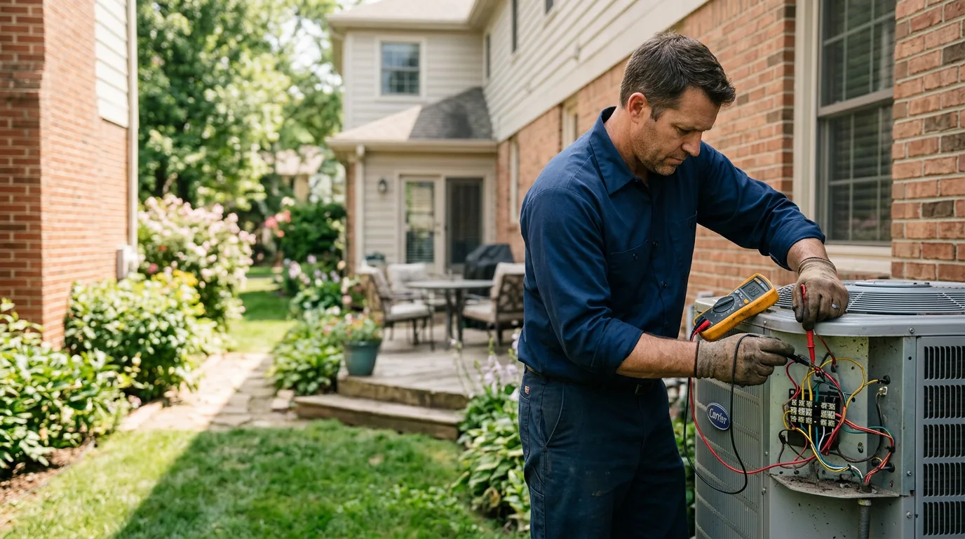 HVAC technician working near Kingsley, MI